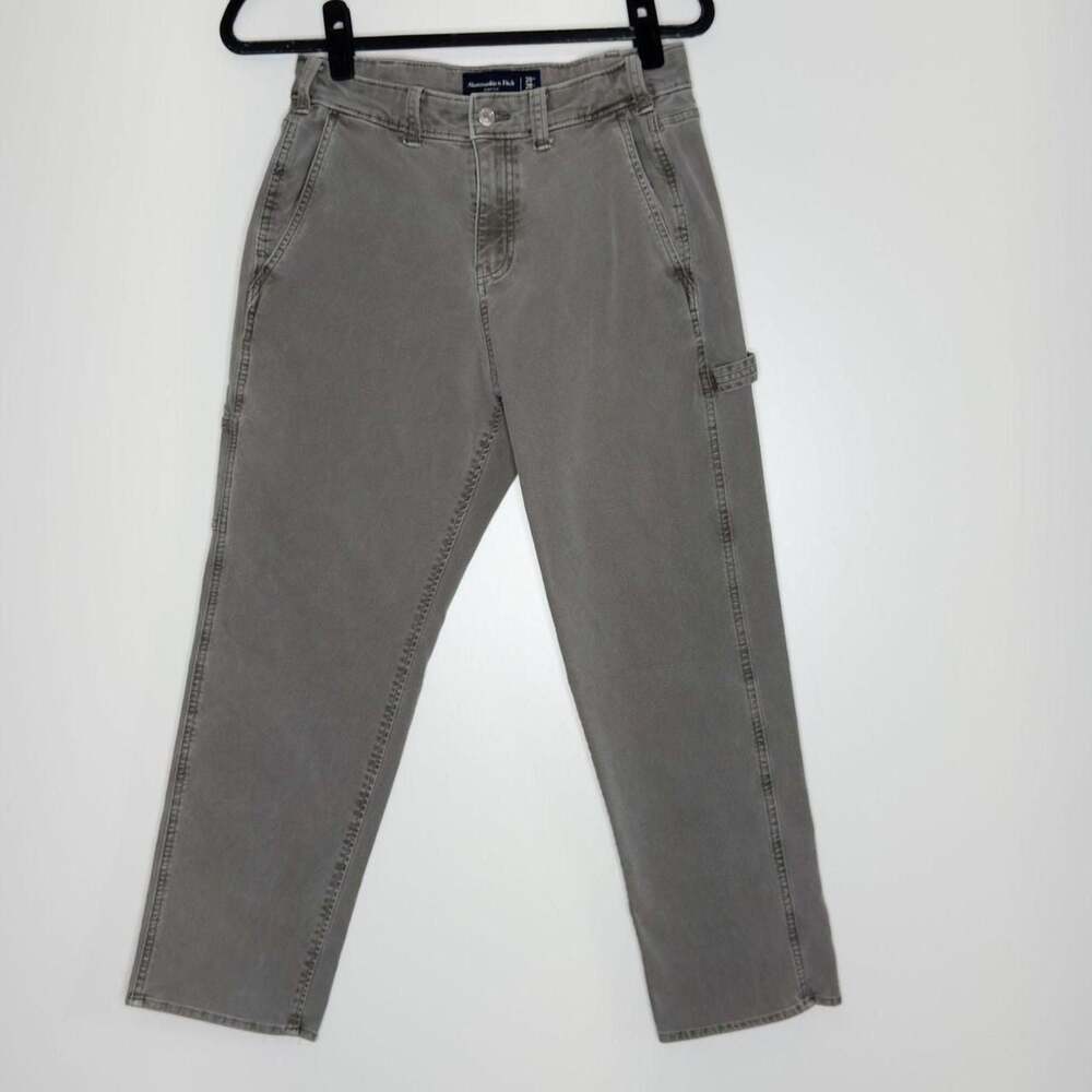 Abercrombie & Fitch Carpenter Stretch Workwear Jeans Grey